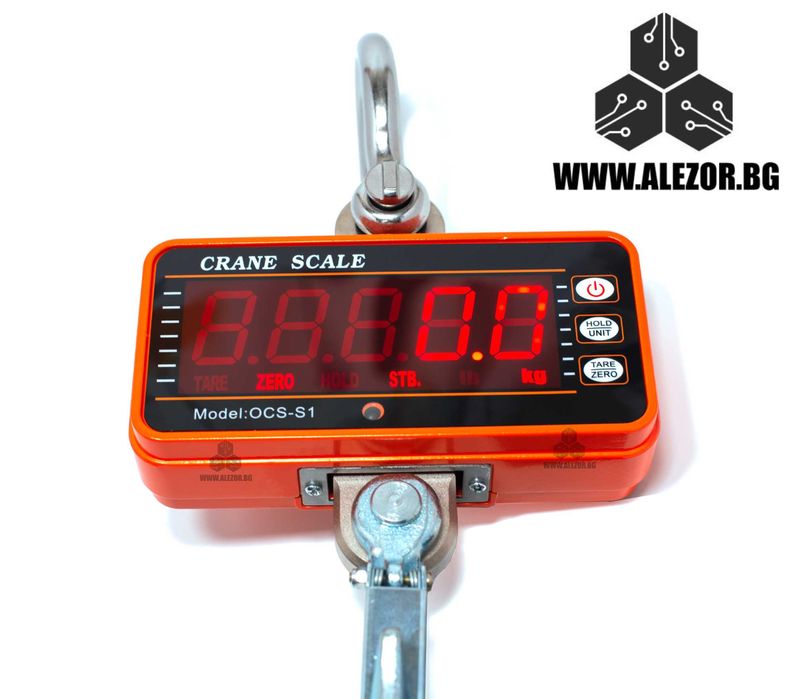 Кранова Везна 1000 Кг, Резолюция 500гр., 1 Тон, Дистанционно, 20200153