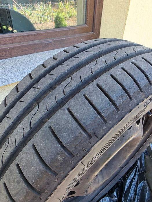 4 Roti de vara, janta tabla otel, 6Jx15 h2 15 inch,4x100, cu Anvelopa Continental si Dunlop