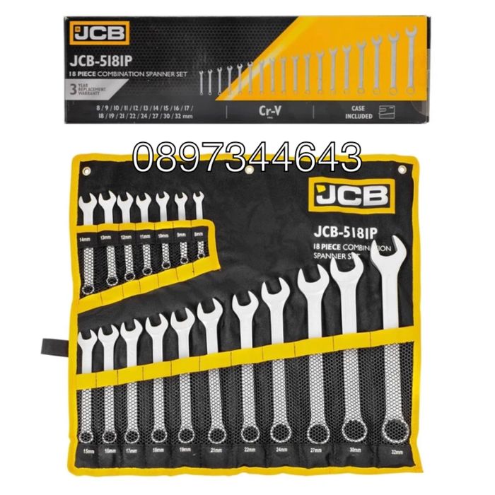 Звездогаечни ключове 8-32 мм 18 части JCB