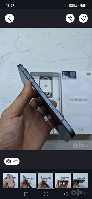 Honor 600 Lite blek