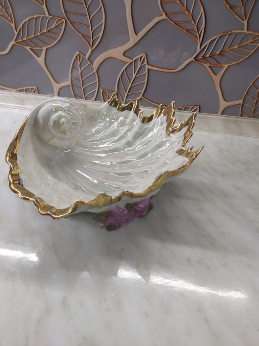 фарфоровая конфетница «Морская раковина» ГФЗ