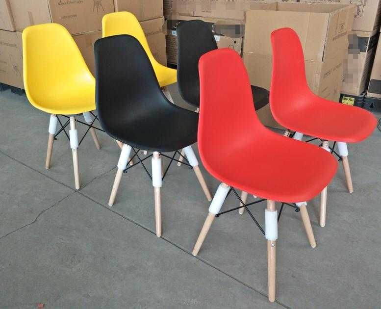 OFERTA, Lichidare STOC, Scaune Merlin polipropilena, picioare lemn