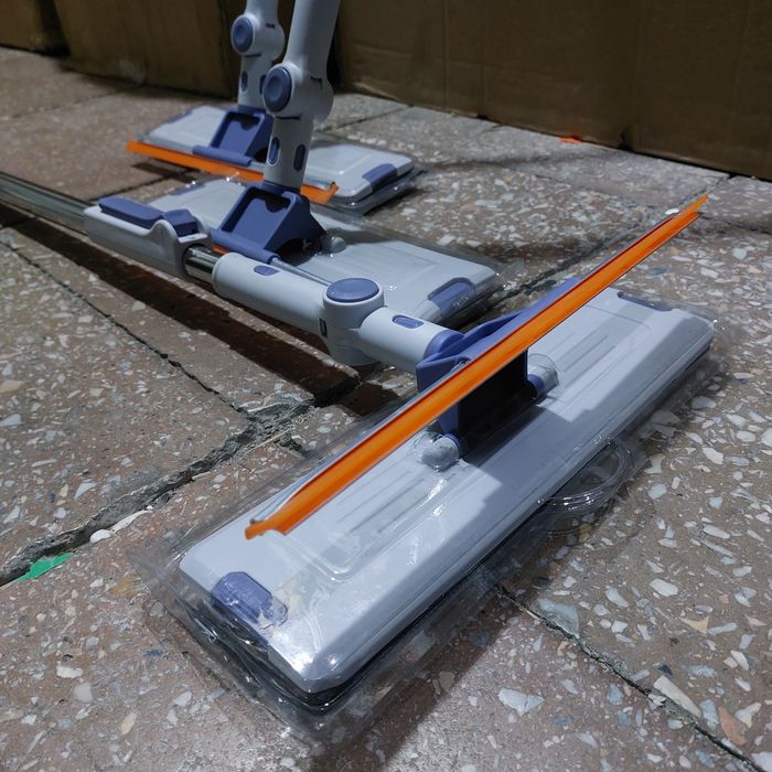 Швабра-окномойка плоская, микрофибра, резина, 148х30 см