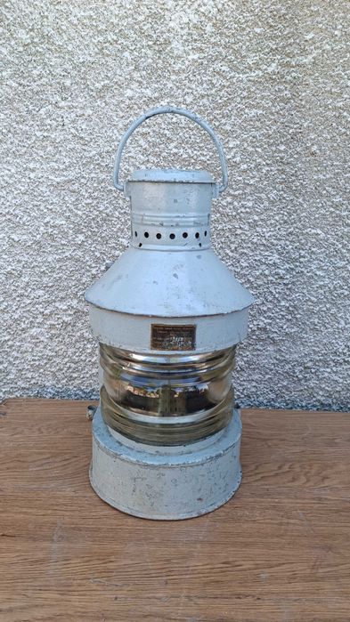 Голям стар нафтов корабен фенер - Made in Poland- 1960 година