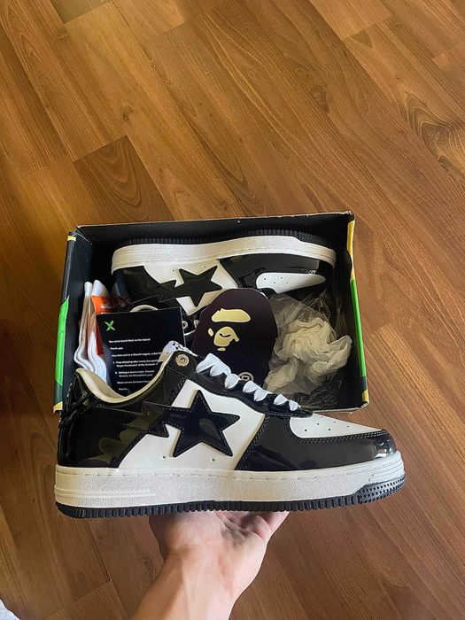Bape Sta Patent Leather (Black&White)
