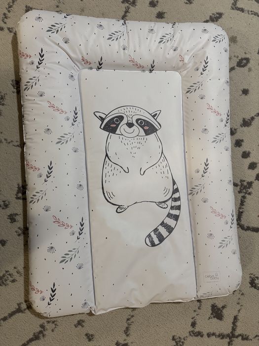 Saltea de infasat Ceba Baby, 50x70 , moale, fara ftalati, model racoon