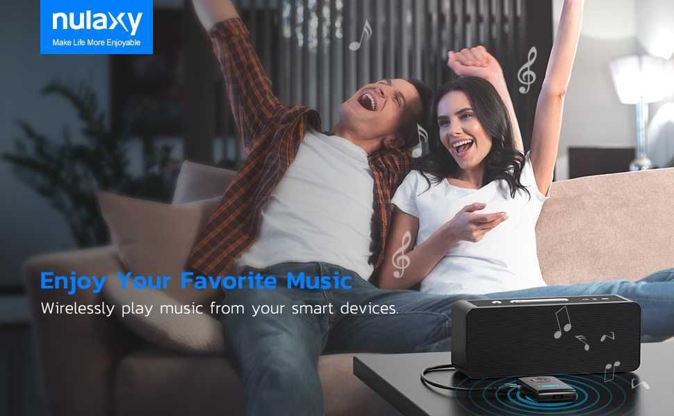 Nulaxy Bluetooth 5.0 трансмитер за телефон,Stereo