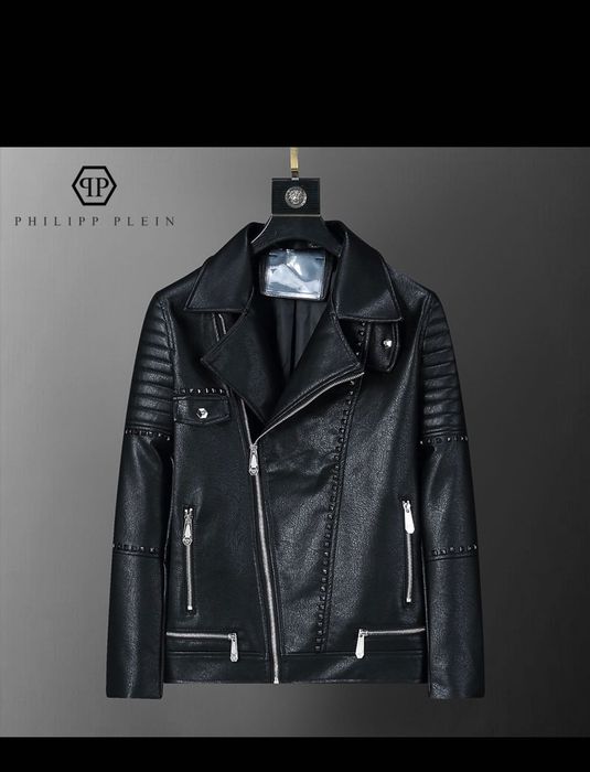 Jacheta piele eco Philipp Plein pe STOC