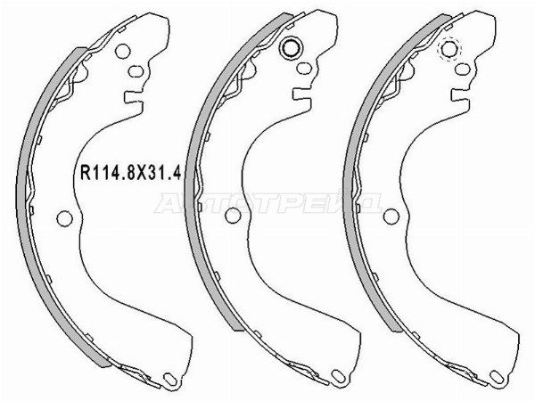 Колодки тормозные Mitsubishi Lancer