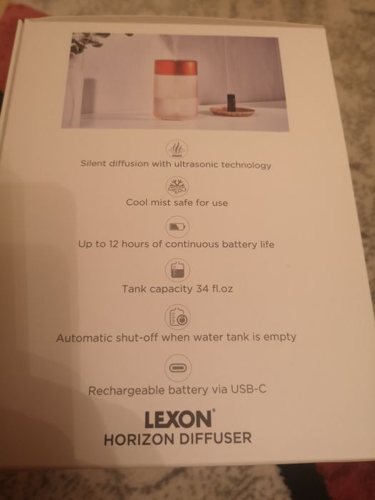 Umidificator Lexon horizon diffuser aromotherapy umidificator