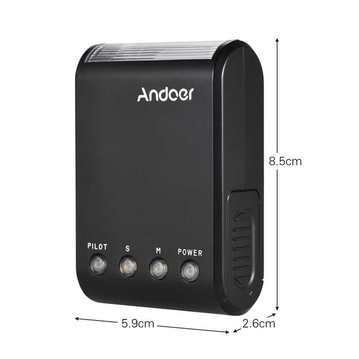 Мини светкавица Andoer за фотоапарати Canon Nikon Sony Pentax и др.