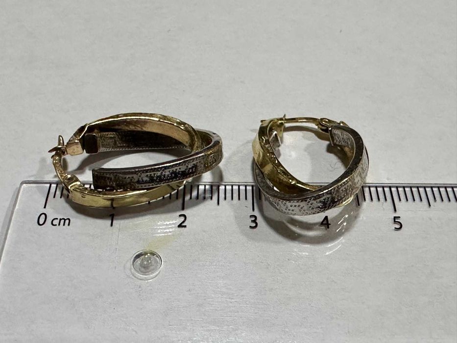 Златни дамски обеци 14к, 2,35гр