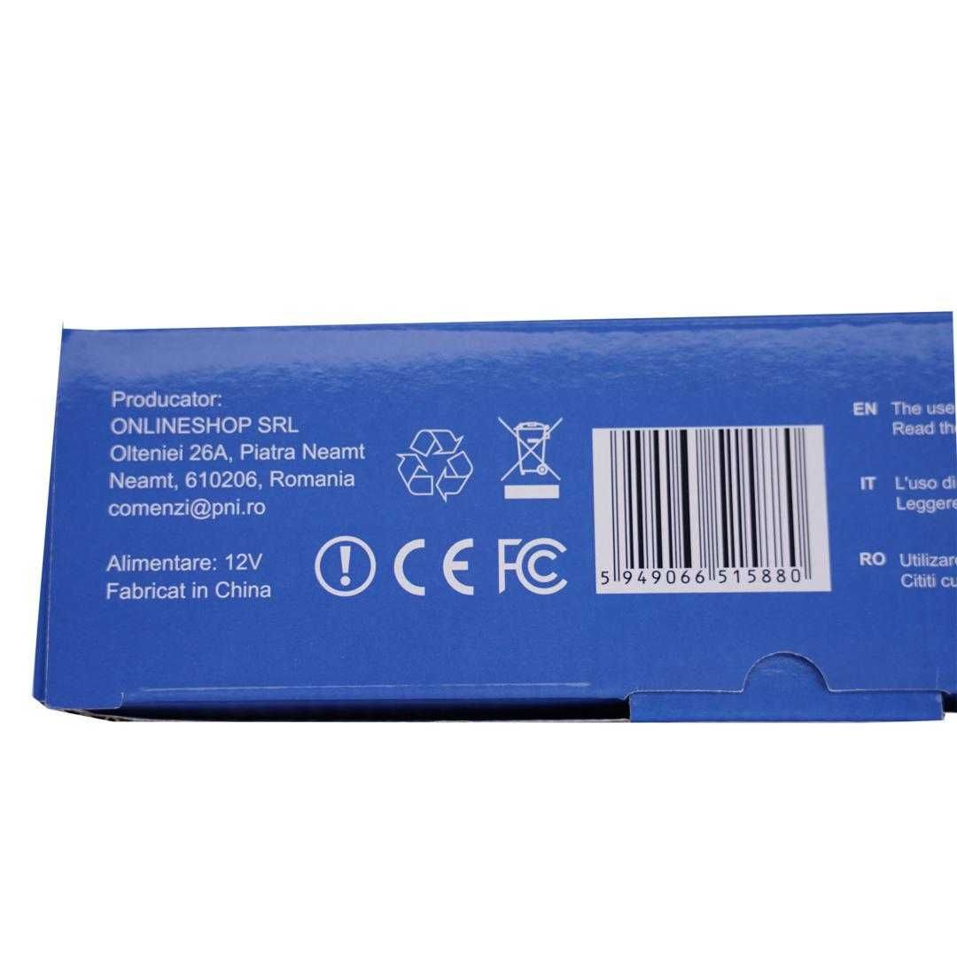 Radio CB PNI 7120 ASQ, RF Gain, 4W, 12V And CB PNI Extra 48 Antenna With Magnet Included, 45cm, SWR 1.0