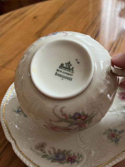 Set ceasca + farfurie portelan Sanssouci
