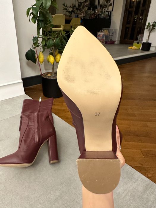 Cizme piele noi, peste genunchi, Atelier Faiblesse, marimea 38