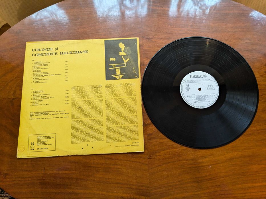 Disc de vinil - Colinde și concerte religioase