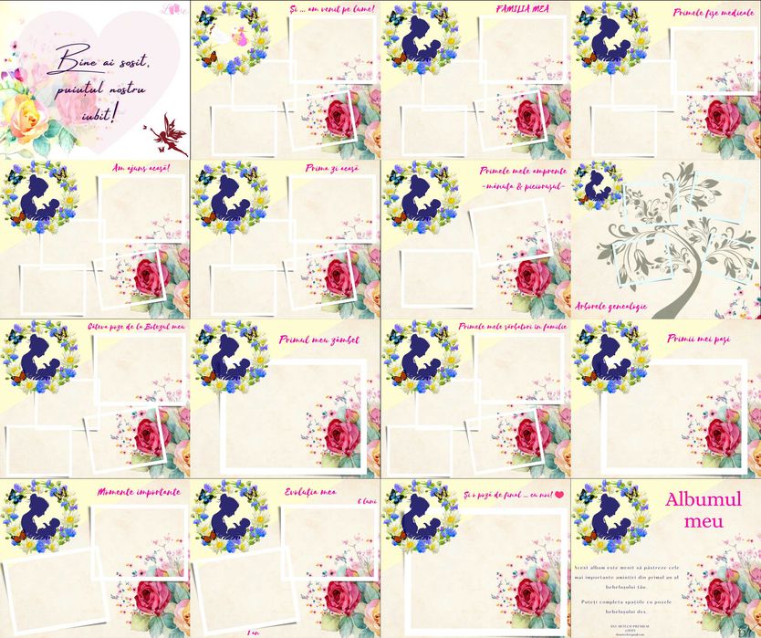 Album foto personalizat - Primul an de viata al bebelusului tau