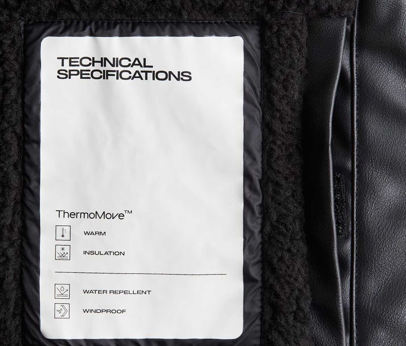 Горнолыжная куртка H&M с покрытием ThermoMove, размер XL (56/62)