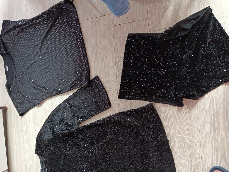 Рокли, къс панталон, обувки с пайети (s-xl)