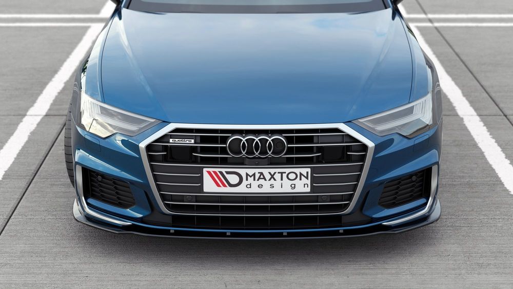 Спойлер за предна S-line броня Maxton design за Audi А6 C8 (2018-)