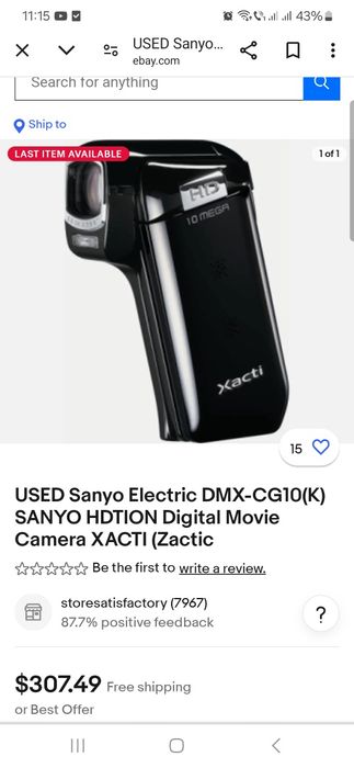 Vănd camera video și foto Sanyo Xancti HD 10 megapixeli