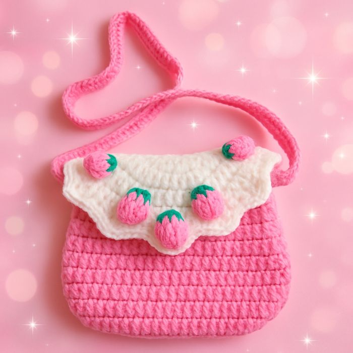 детские вязанные сумочки