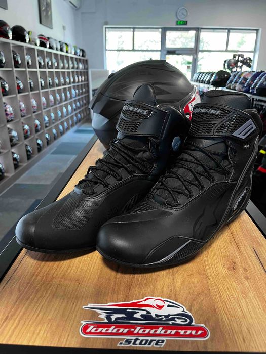Мото боти обувки ботуши ALPINESTARS FASTER-4 Black Drystar,номер 44,като нови