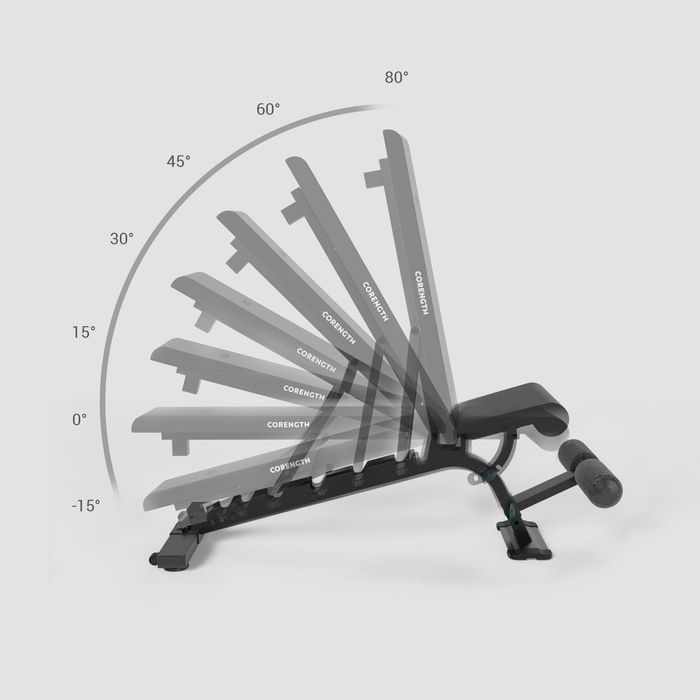 Bancă bodybuilding 900 cu grad de - produs resigilat Decathlon