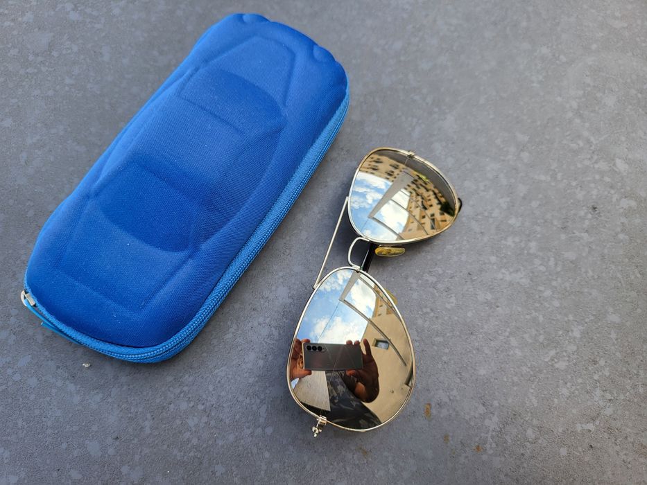 Ochelari soare Ray Ban argintiu mat