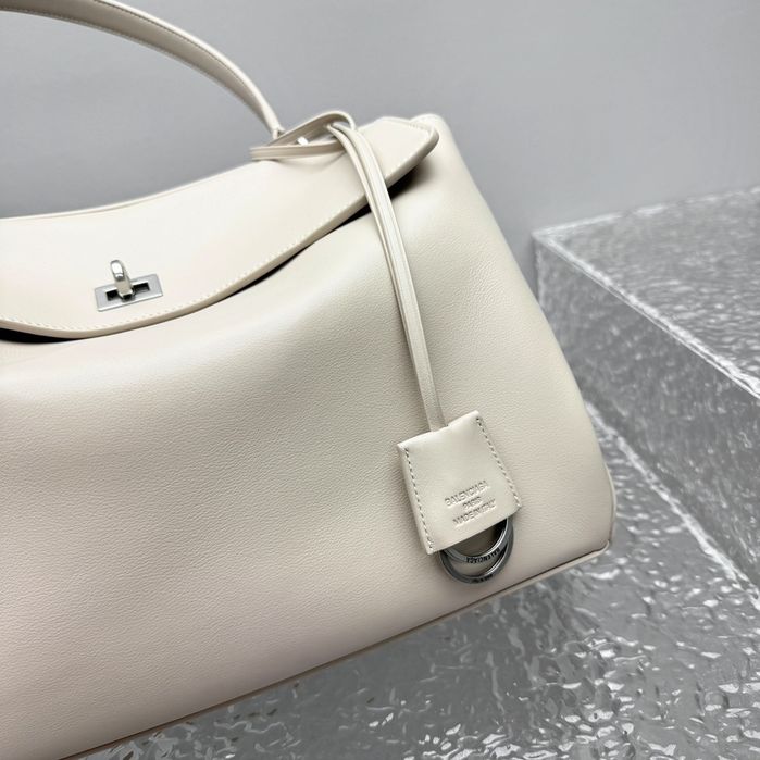 Geanta Balenciaga Rodeo crem, tip Premium