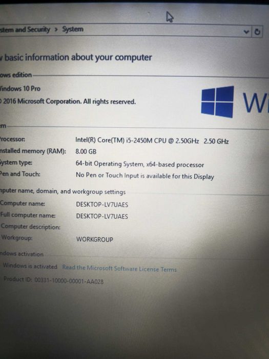 Laptop Hp i5 gen 2