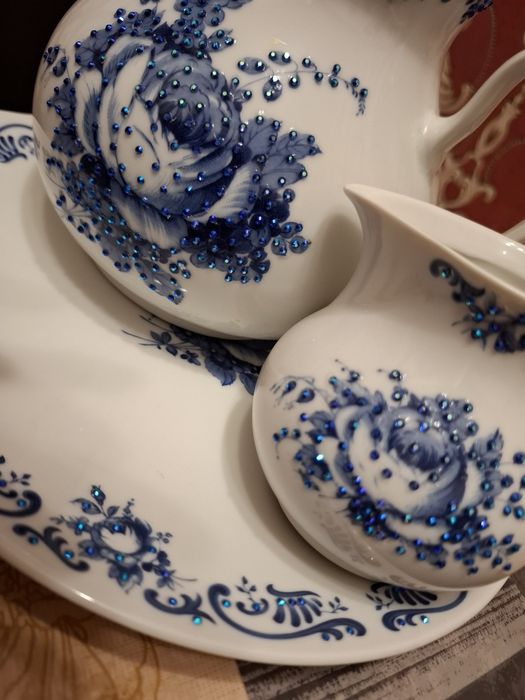 Продам советский набор со стразам(Чехословакия)и