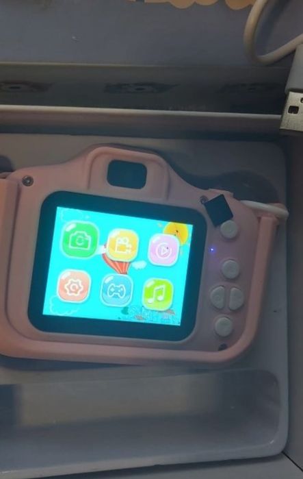 Aparat foto digital pentru copii cu unicorn card/stik  curea gât nou