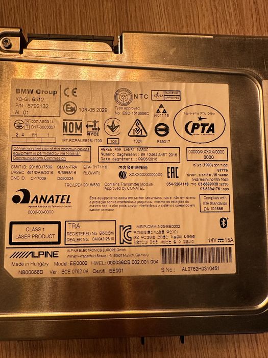 Bmw g30 g31 навигация и дисплей