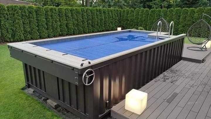Piscină din container de 6 m x 6 m (tip „One Tripper”)