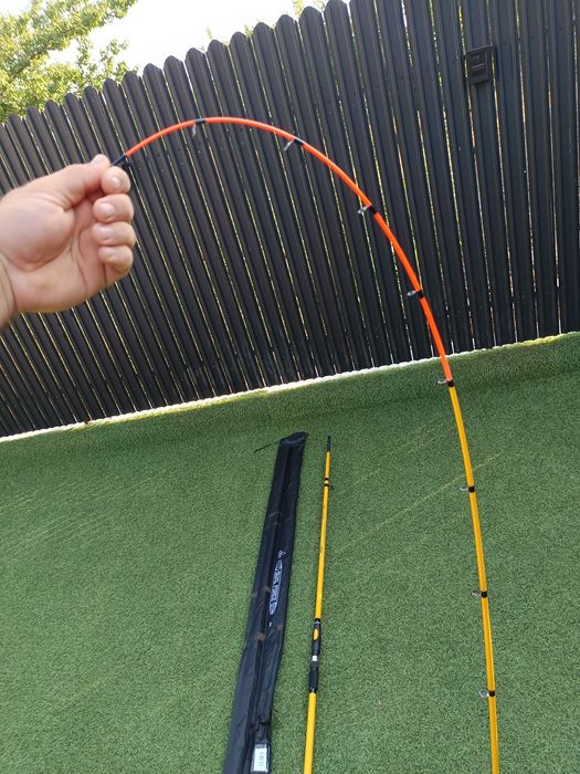 SET 4 Lansete Feeder 3.0m Pro Fl Dual Force  200 gr . + 4 Mulinete