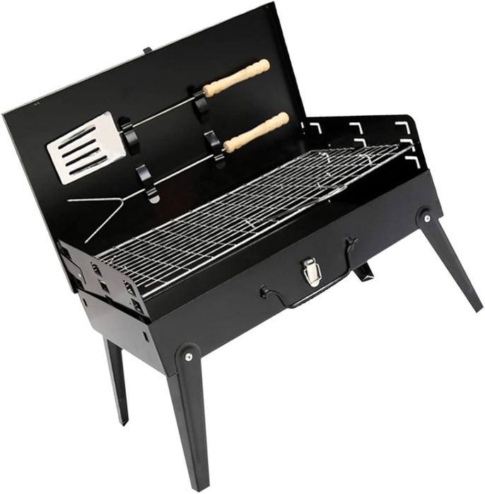 Преносима сгъваема градинска скара, 44x27x37 см, за къмпинг