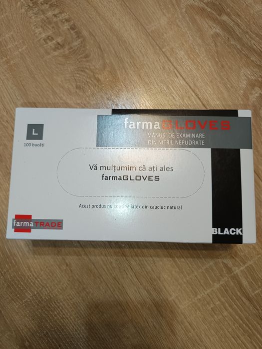 Manusi examinare  negre mărimea L