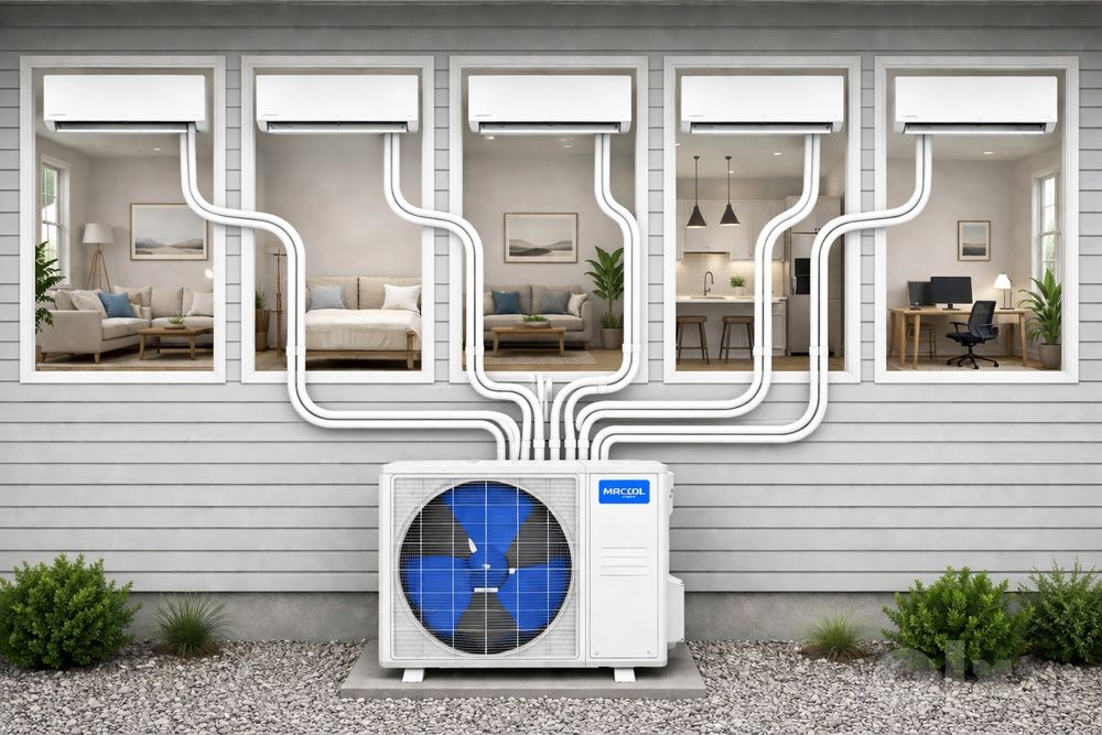Новый наружный блок мульти-сплит Carrier 42 000 BTU (на 5 комнат)