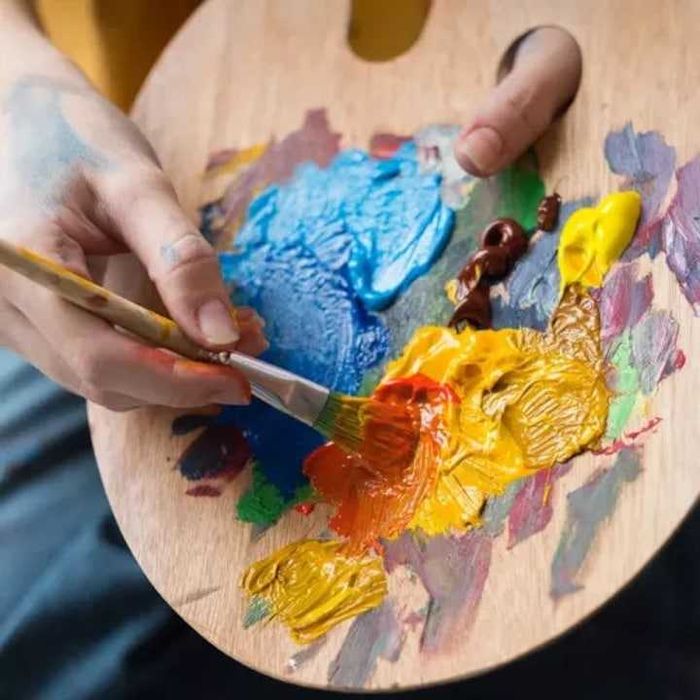 Set vopsele acrilice profesionale 12 culori x 100 ml culori vibrante