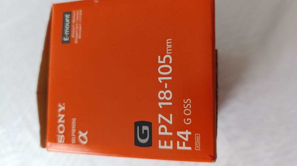 Обьектив  Объектив Sony 18-105mm f/4 G OSS PZ E SELP18105G