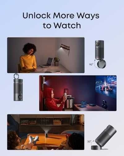 Нов Смарт мини проектор NEBULA Capsule Air 720 Google TV Netflix Dolby