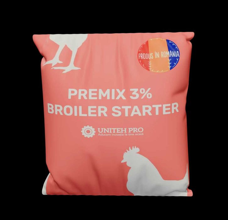PREMIX 3% BROILER STARTER, 25 kg Livrare rapidă 24-48h NOU