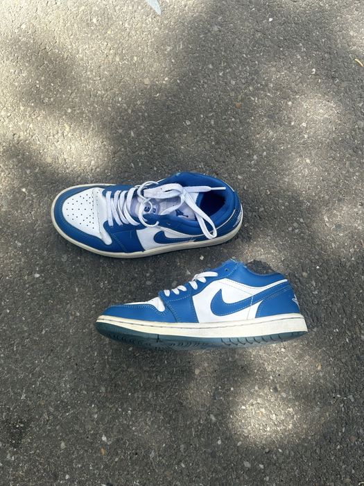 Nike Air Jordan 1 Low alb/albastru mărimea 37.5 – originali