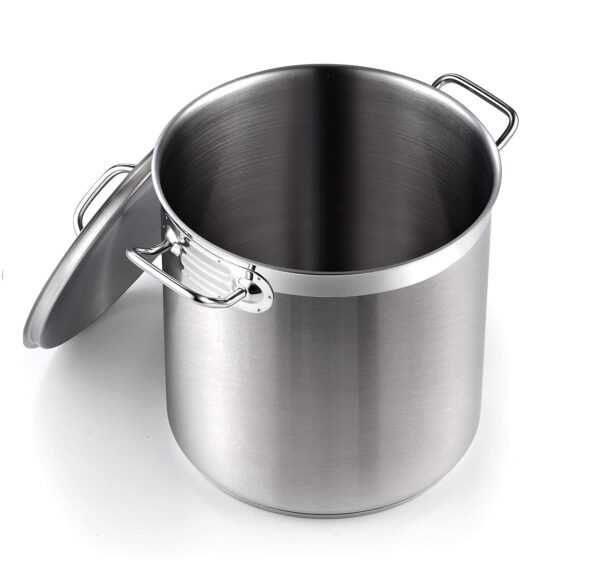 Тенджера с капак, двойно дъно, инокс, 9 литра, 12 литра, 17 литра