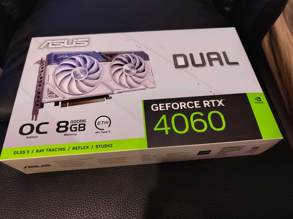 ASUS Dual RTX 4060 OC White Edition 8 GB + 1г. Гаранция