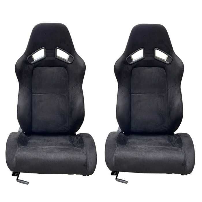 Спортни седалки за МПС - 1052 Черна с черен конец