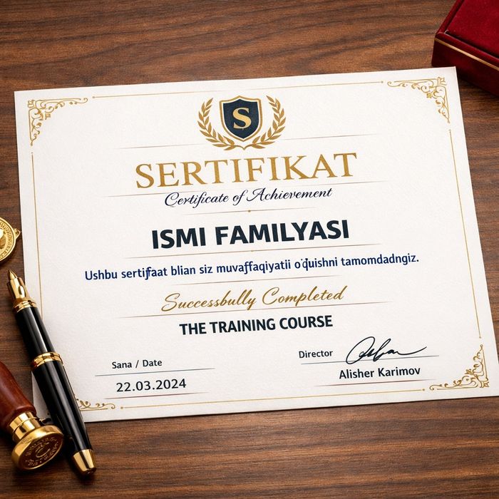“Kompyuter xizmatlari Tarjimayu Hol  Sertifikat, diplom dizayn | TEZ |