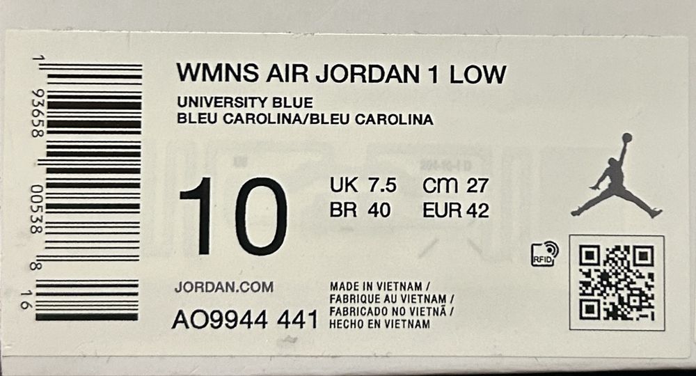 Jordan 1 low UNC (42)