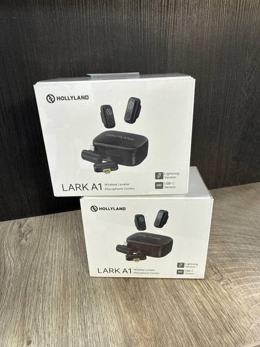 LARK hollyland A1 combo•Typce+Lighting•безпроводной петличный микрафон